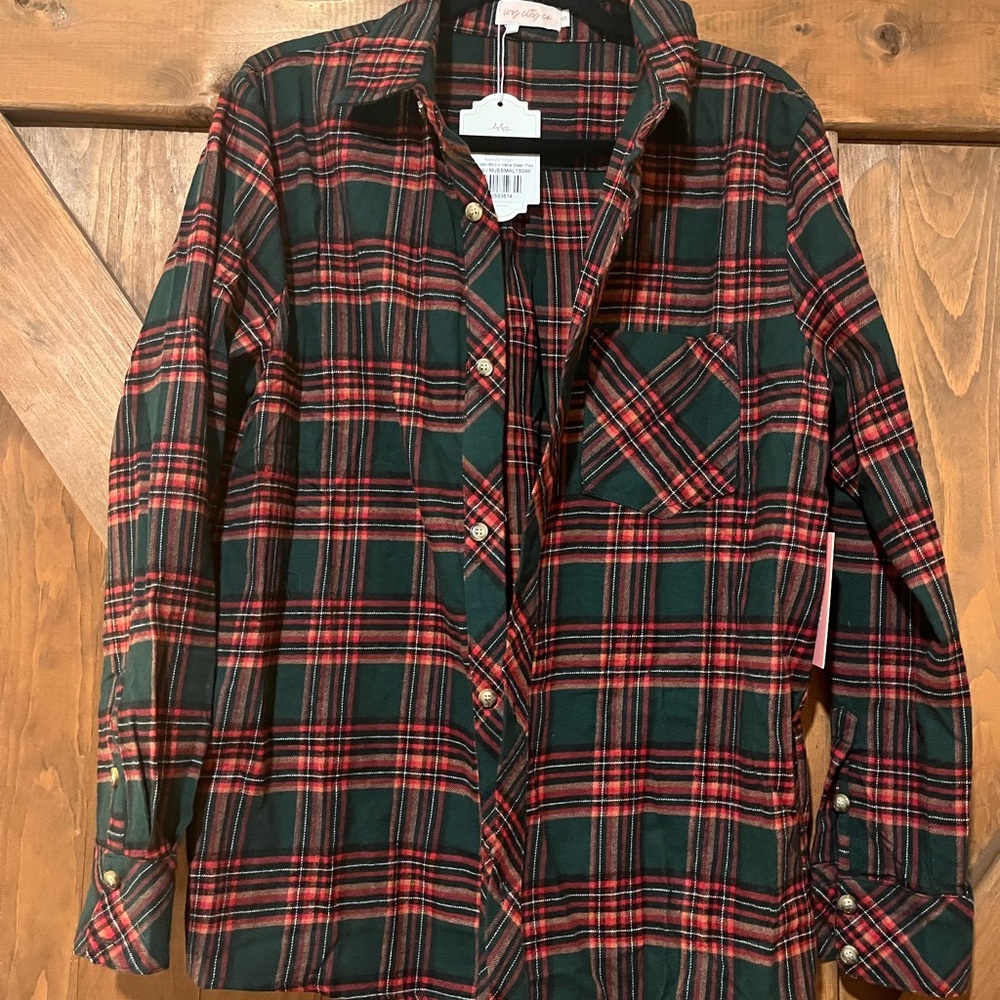 Ivy City Co Men’s John Shirt in Hattie Green Plaid